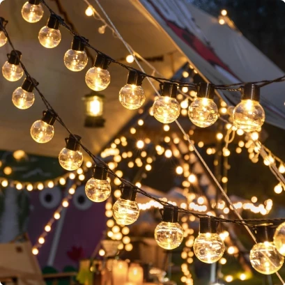 Floral Garden Copper Wire Led Lights